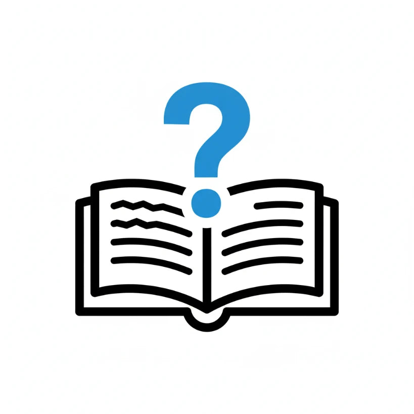 Icon zeigt Buch mit Fragezeichen